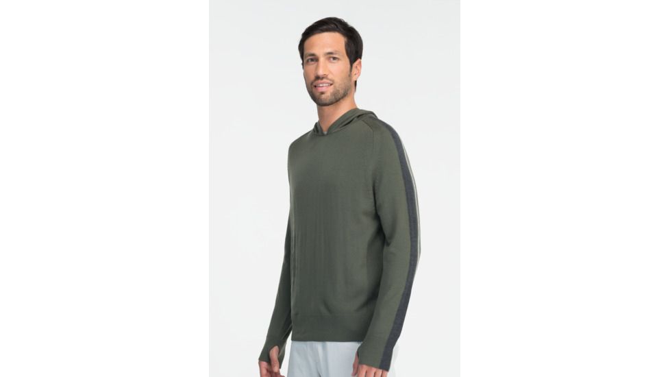 Icebreaker Coronet Long Sleeve Hood Sweater - Men's-Cargo-Large