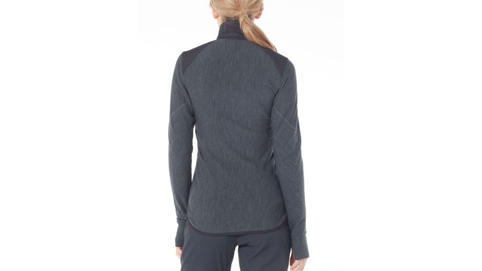 Icebreaker Descender Hybrid Jacket, Black/Jet Hthr, Extra Small, 104282-001-XS