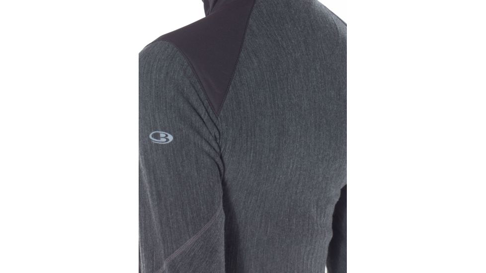 Icebreaker Descender Hybrid Jacket, Black/Jet Hthr, Extra Small, 104282-001-XS