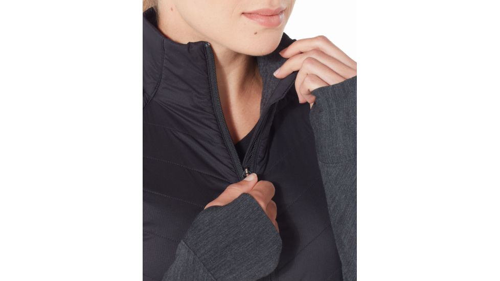 Icebreaker Descender Hybrid Jacket, Black/Jet Hthr, Extra Small, 104282-001-XS