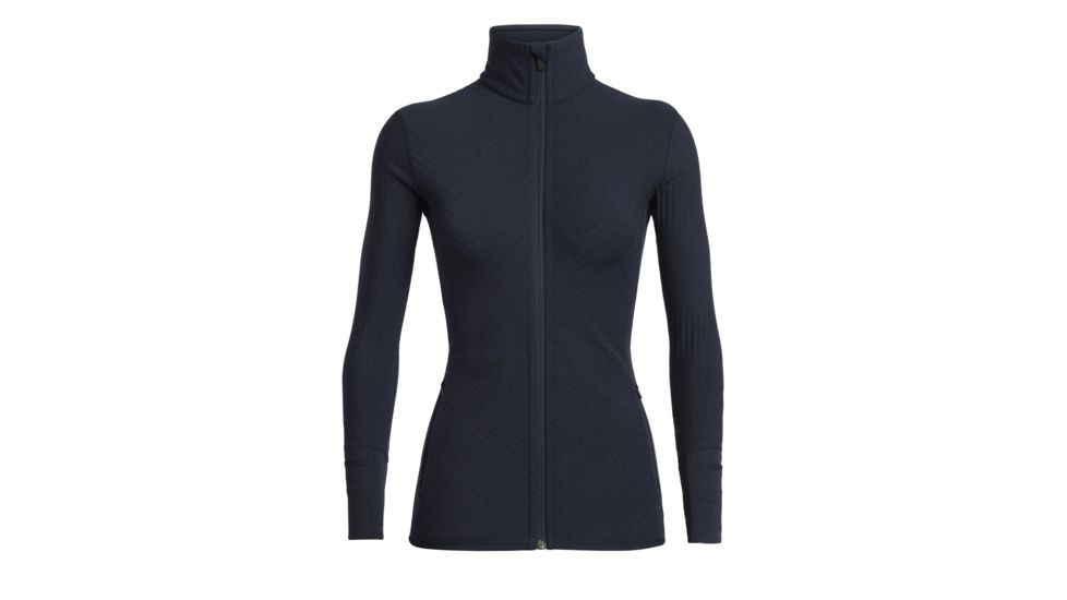 Icebreaker Descender Long Sleeve Zip - Womens, Midnight Navy, Small, 103900423S
