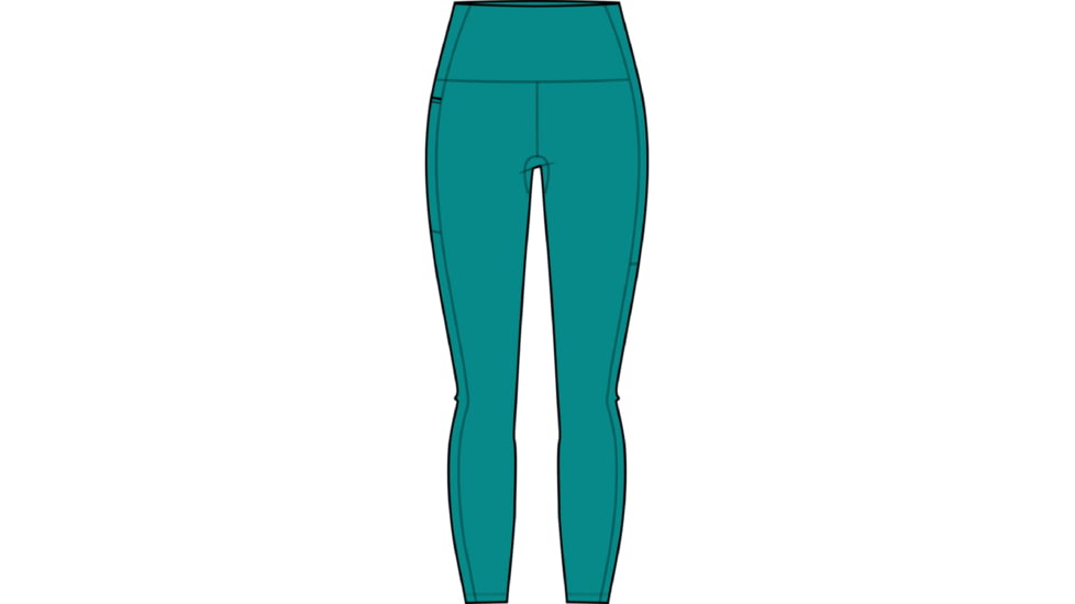 Icebreaker Fastray High Rise Tights - Women's, Flux Green, Extra Large, IB0A56EW861XL