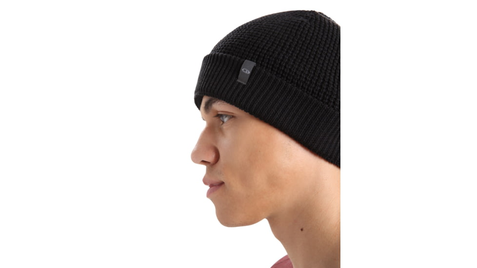 Icebreaker Feadan Slouch Beanie, Black, One Size, IB105238001OS