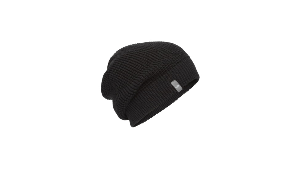Icebreaker Feadan Slouch Beanie, Black, One Size, IB105238001OS