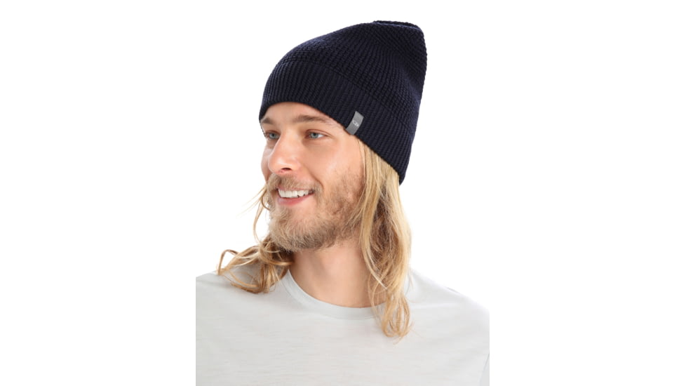 Icebreaker Feadan Slouch Beanie, Midnight Navy, One Size, IB105238401OS
