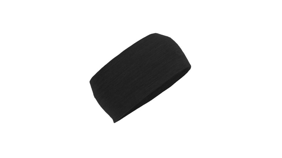 Icebreaker Flexi Headband - Unisex-Black Heather-One Size