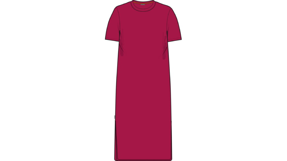 Icebreaker Granary Tee Dress - Women's, Electron Pink, Extra Large, IB0A56EO851XL