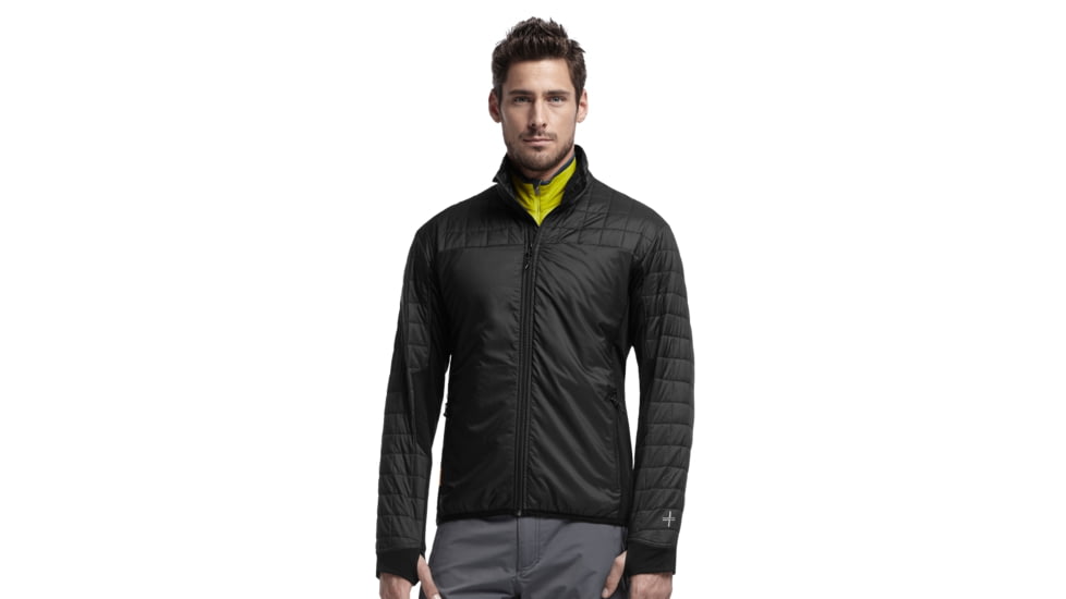 Icebreaker Helix Long Sleeve Zip Jacket - Men's-Black-X-Large