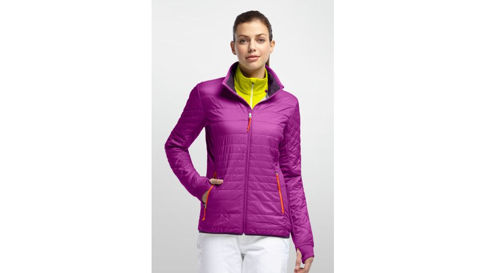 Icebreaker Helix Long Sleeve Zip Jacket - Women's-Vivid/Vino/Vino-Large