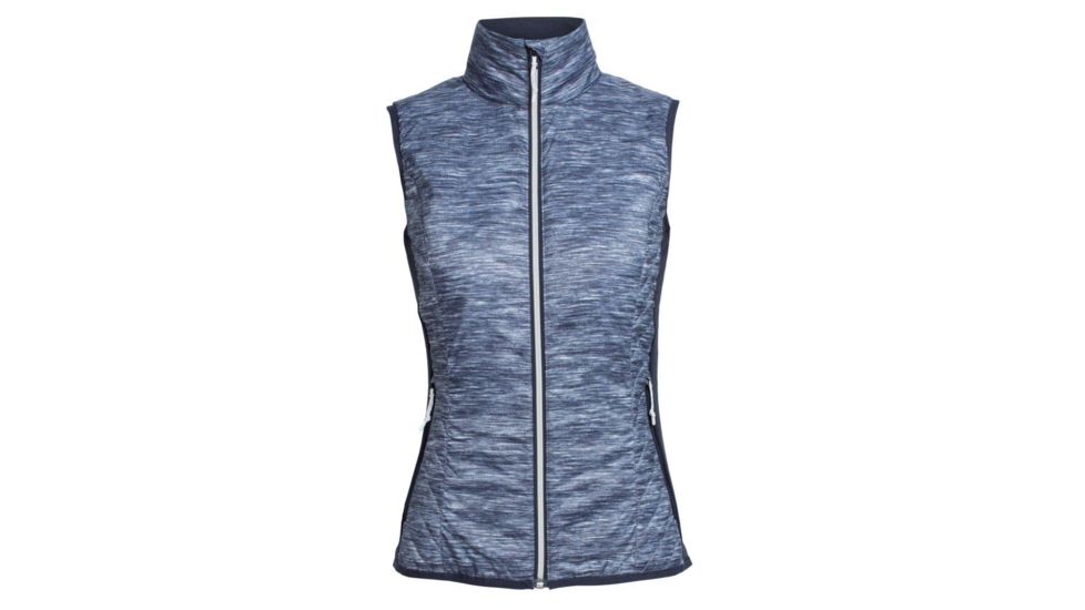 Icebreaker Helix Vest - Women's-Fraser Peaks Grey Heather/Stealth-Medium