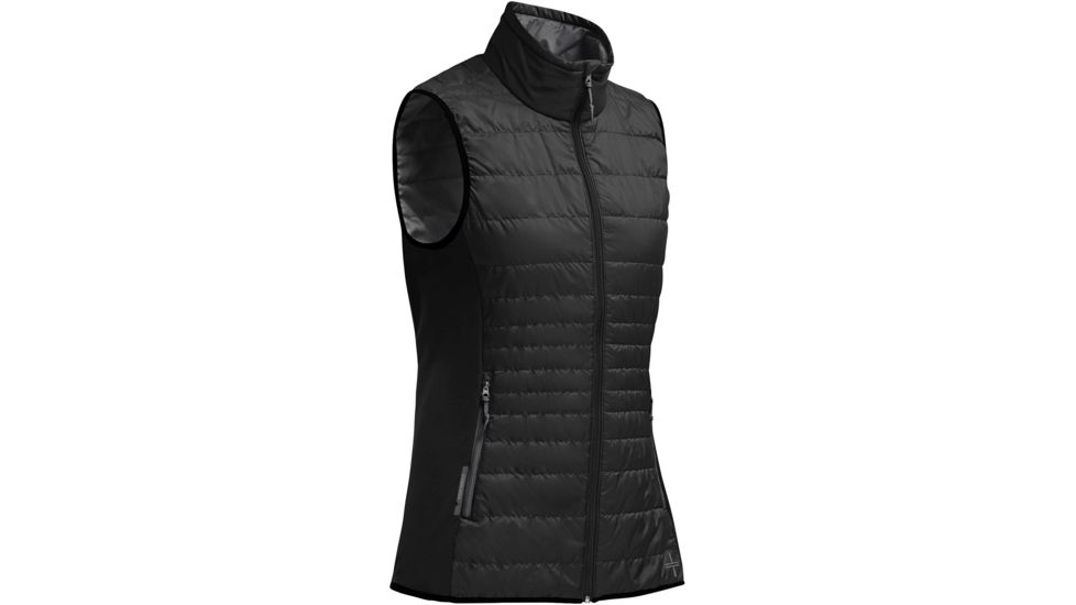 Icebreaker Helix Vest - Womens-Black/Monsoon-Large