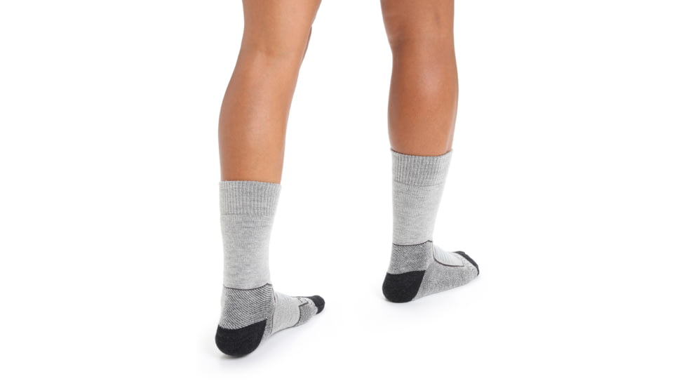 Icebreaker Hike+ Heavy Crew Socks - Women's, Blizzard Heather, Medium, IB105100017M