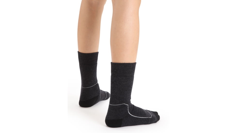 Icebreaker Hike+ Heavy Crew Socks - Women's, Jet Heather, Small, IB105100002S