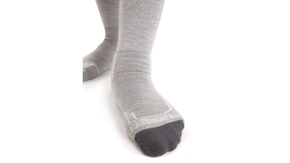 Icebreaker Hike+ Light Medium Crew Socks - Womens, Blizzard Heather, Small, IB105097017S