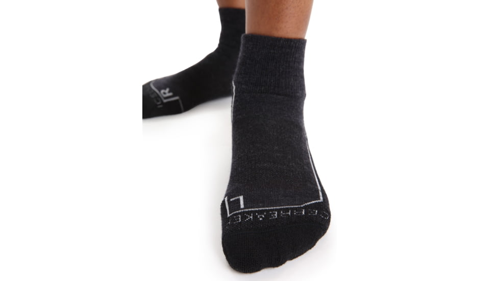 Icebreaker Hike+ Light Mini Socks - Womens, Jet Heather, Small, IB105098002S