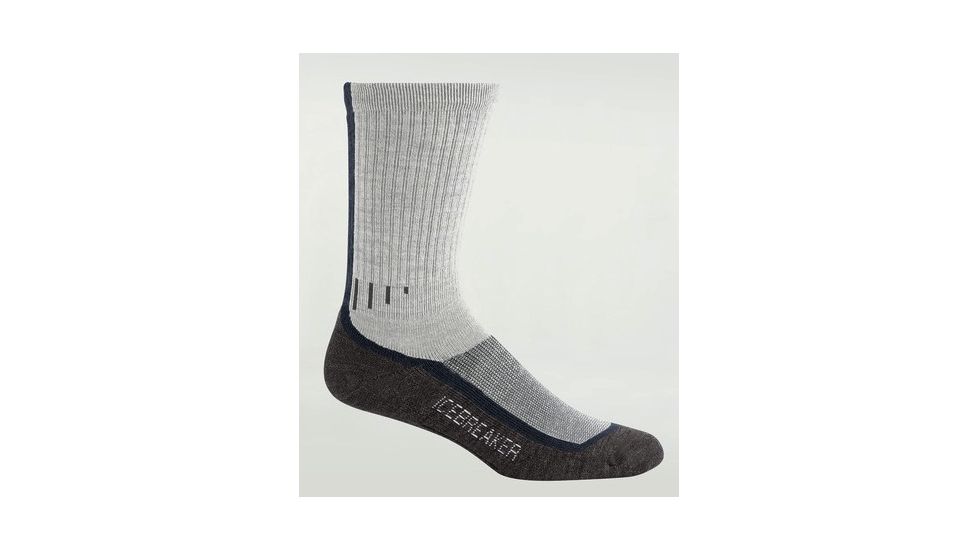 Icebreaker Hike Lite Crew Sock Clearance - Women's-2 PAIR Silver/Oil/Brazil-Large