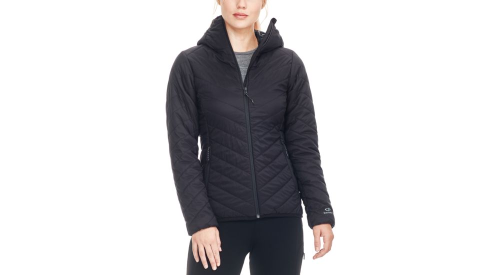 Icebreaker Hyperia Hooded Jacket - Womens, Black, Small, 103931001S