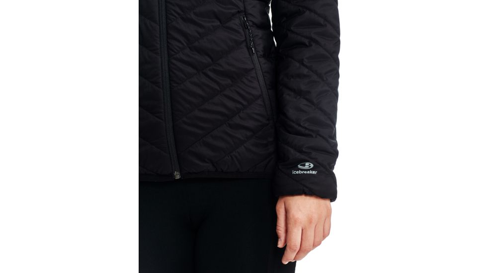 Icebreaker Hyperia Hooded Jacket - Womens, Black, Small, 103931001S