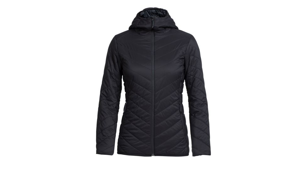 Icebreaker Hyperia Hooded Jacket - Womens, Black, Small, 103931001S