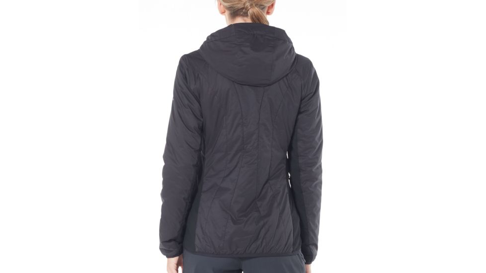Icebreaker Hyperia Lite Hybrid Hooded Jacket - Womens, Black, Medium, 104287001M