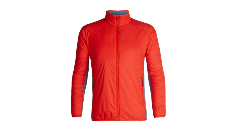 Icebreaker Hyperia Lite Hybrid Long Sleeve Zip - Mens, Chili Red, Small, 104288-601-S