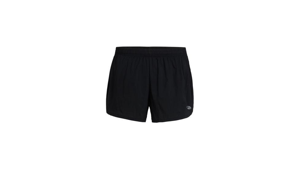 Icebreaker Impulse Running Shorts, Womens, Black, Extra Large, 104618001XL