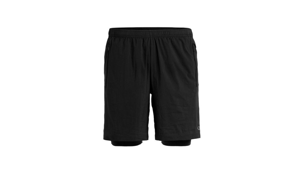 Icebreaker Impulse Training Shorts, Mens, Black, Small, 104587001S