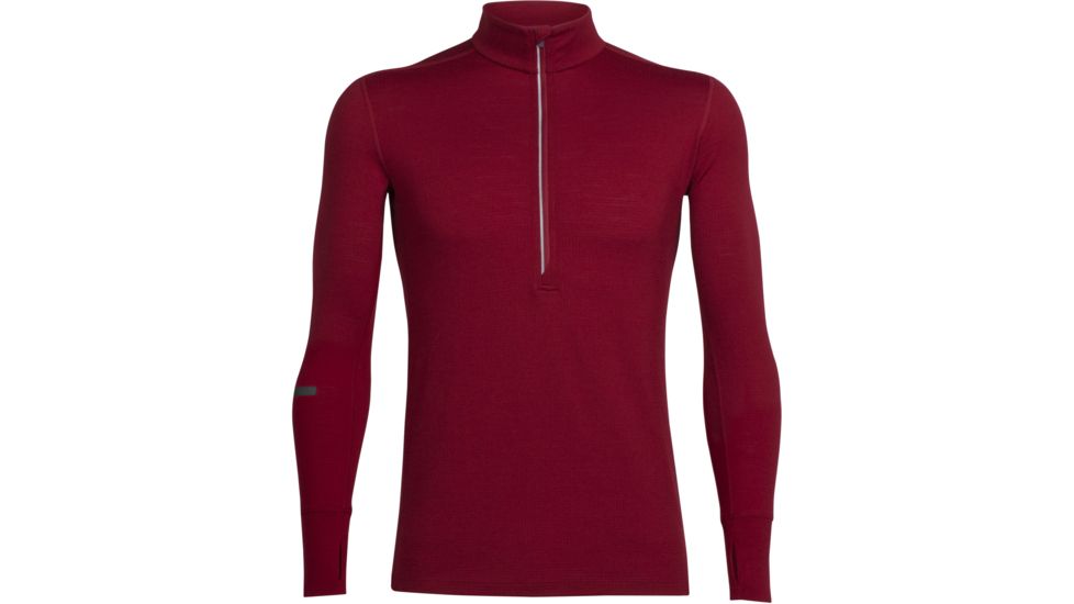 Icebreaker Incline Long Sleeve Half Zip - Men's-Oxblood-X-Large