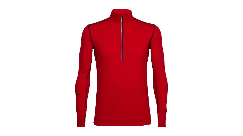 Icebreaker Incline Long Sleeve Half Zip - Men's-Rocket/Stealth-Medium