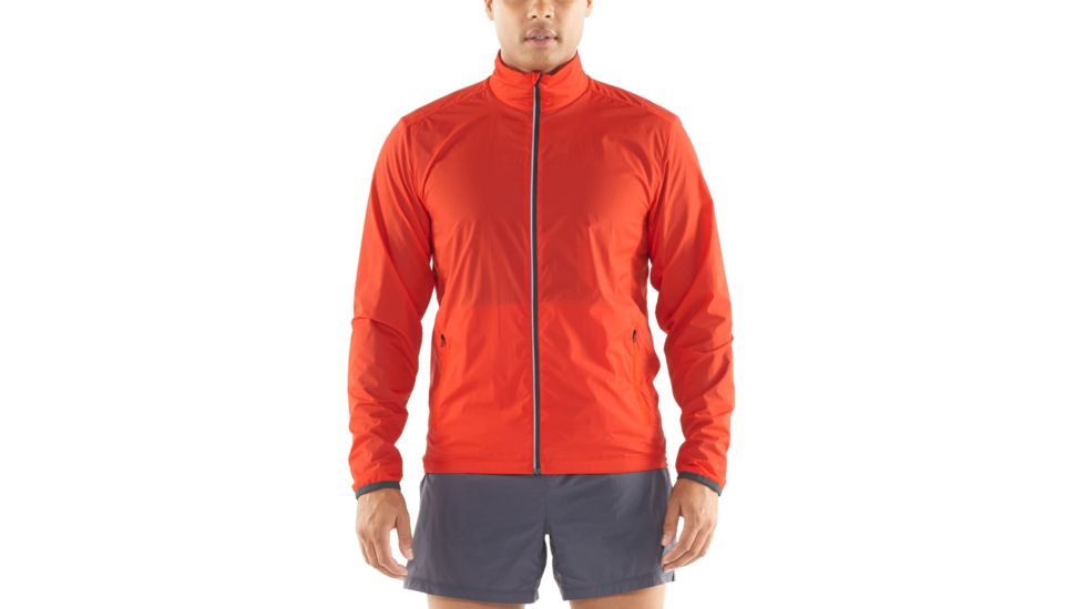 Icebreaker Incline Windbreaker, Chili Red/Monsoon, 2XL, 104176-601-XXL