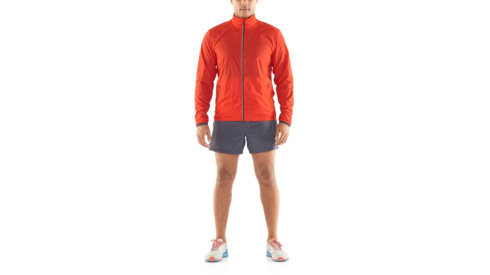 Icebreaker Incline Windbreaker, Chili Red/Monsoon, 2XL, 104176-601-XXL