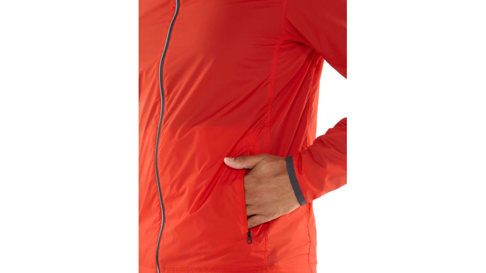 Icebreaker Incline Windbreaker, Chili Red/Monsoon, 2XL, 104176-601-XXL
