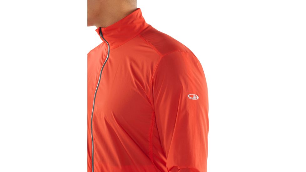 Icebreaker Incline Windbreaker, Chili Red/Monsoon, 2XL, 104176-601-XXL