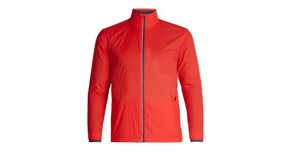 Icebreaker Incline Windbreaker, Chili Red/Monsoon, 2XL, 104176-601-XXL
