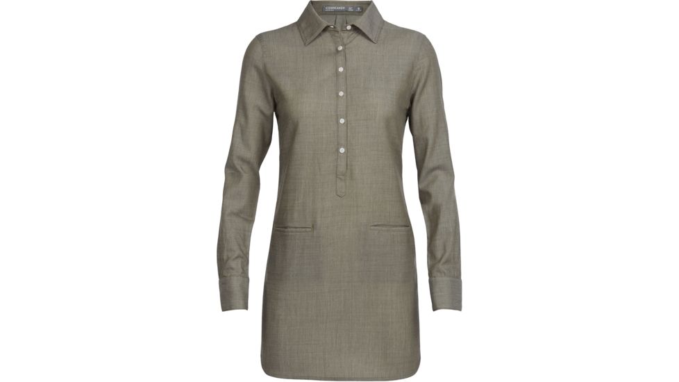 Icebreaker Kala Dress - Women's-Kona/Snow-Medium