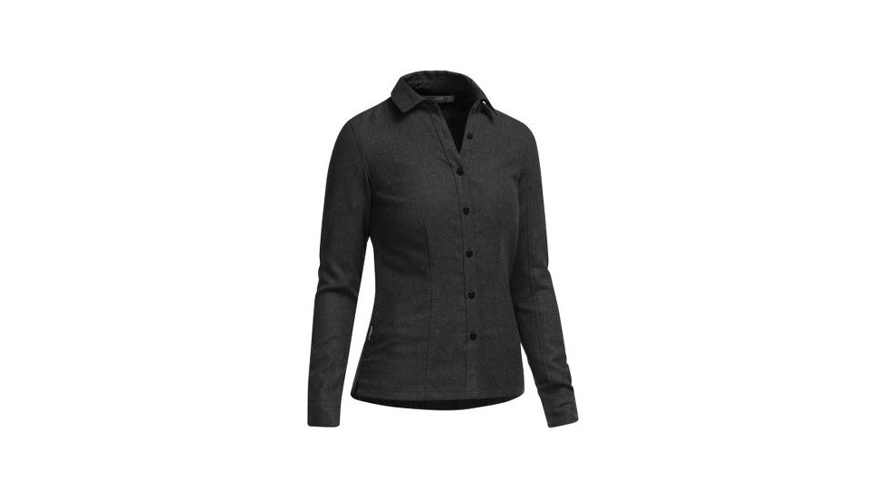 Laurel Long Sleeve Shirt - Womens-Jet Heather-X-Small