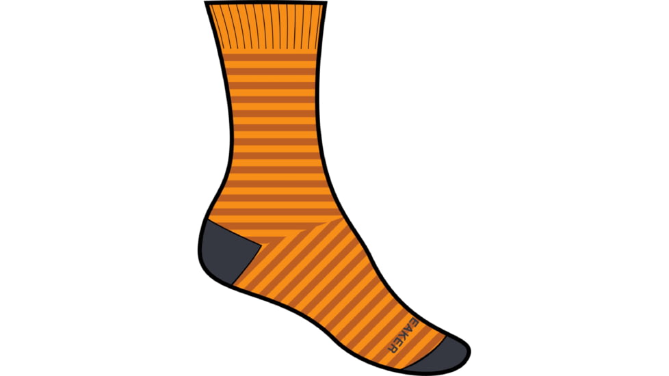 Icebreaker Lifestyle Fine Gauge Crew Stripe Socks - Mens, Solar/Graphite/Earth/S, Small, IB0A56KF960SM