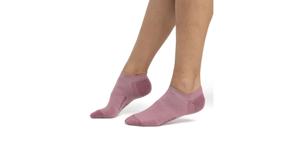 Icebreaker Lifestyle Fine Gauge No Show Socks - Womens, Crystal/Nightshade, Large, IB0A56CE913L