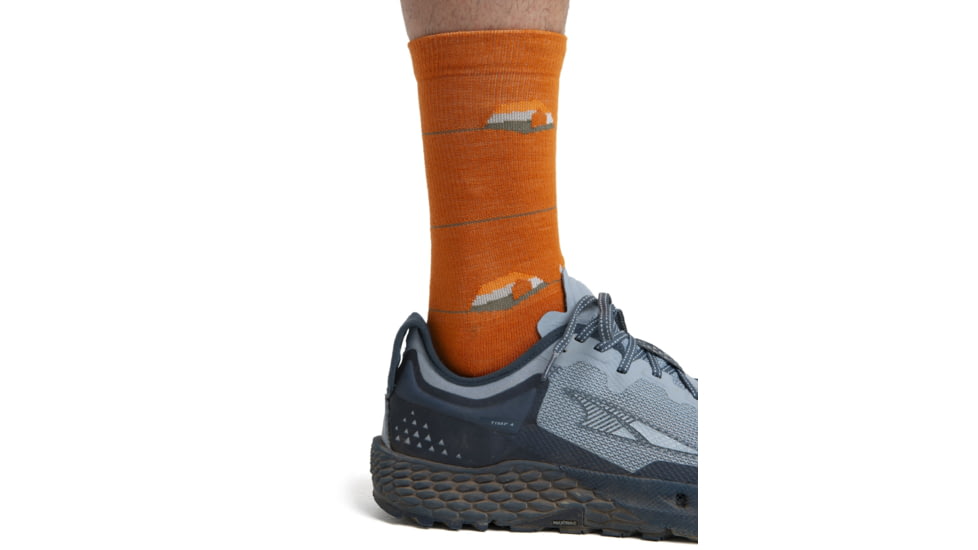 Icebreaker Lifestyle Ultralight Crew Backcountry Camp Socks - Mens, Earth/Solar/Ether, Medium, IB105305961M