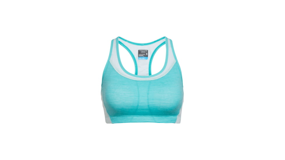 Icebreaker Meld Zone Sport Bra, Lagoon/Dew, XS, 104075401XS