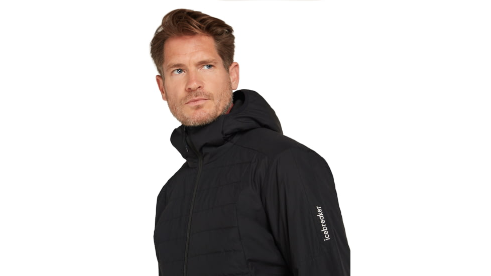 Icebreaker Men 1360 MerinoLoft Jacket, Black, M, IB0A573B001M
