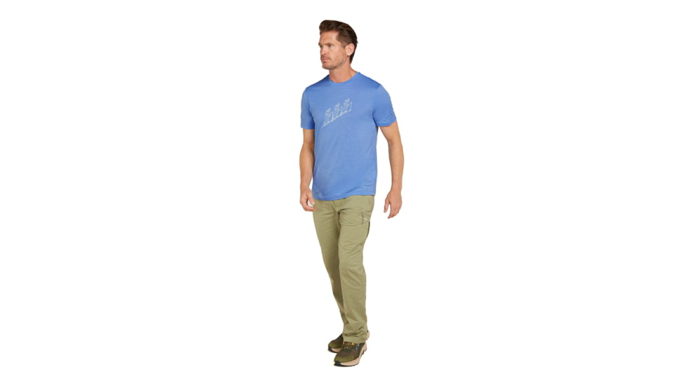 Icebreaker Men Merino 150 Tech Lite SS Tee Natural Ski Tour, Baja, M, IB0A573101DM
