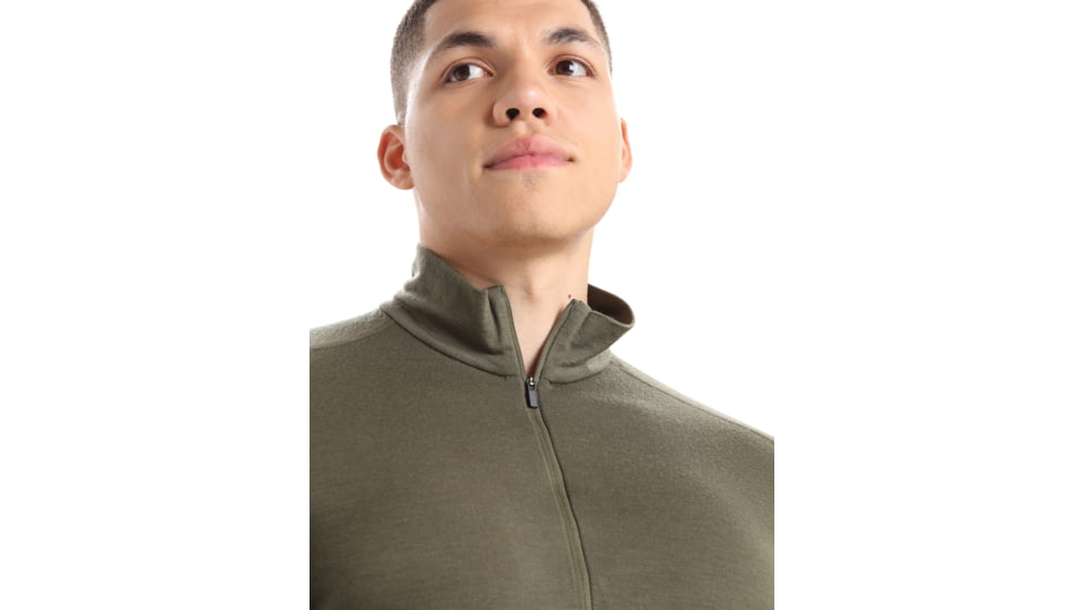 Icebreaker Men Merino 200 Oasis LS Half Zip, Loden, XL, IBB04367069XL