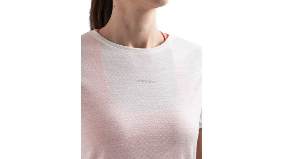 Icebreaker Merino 125 Cool-Lite Speed SS Tee - Womens, Chalk, Extra Small, IB0A56XV732XS
