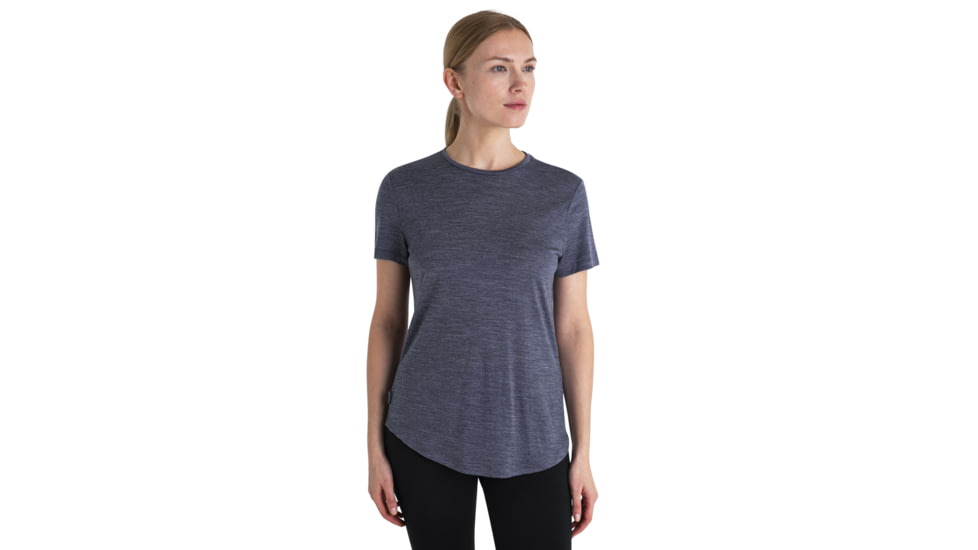 Icebreaker Merino 125 Cool-Lite Sphere III SS Tee - Womens, Midnight Navy Heather, Extra Small, IB0A56ZO440XS