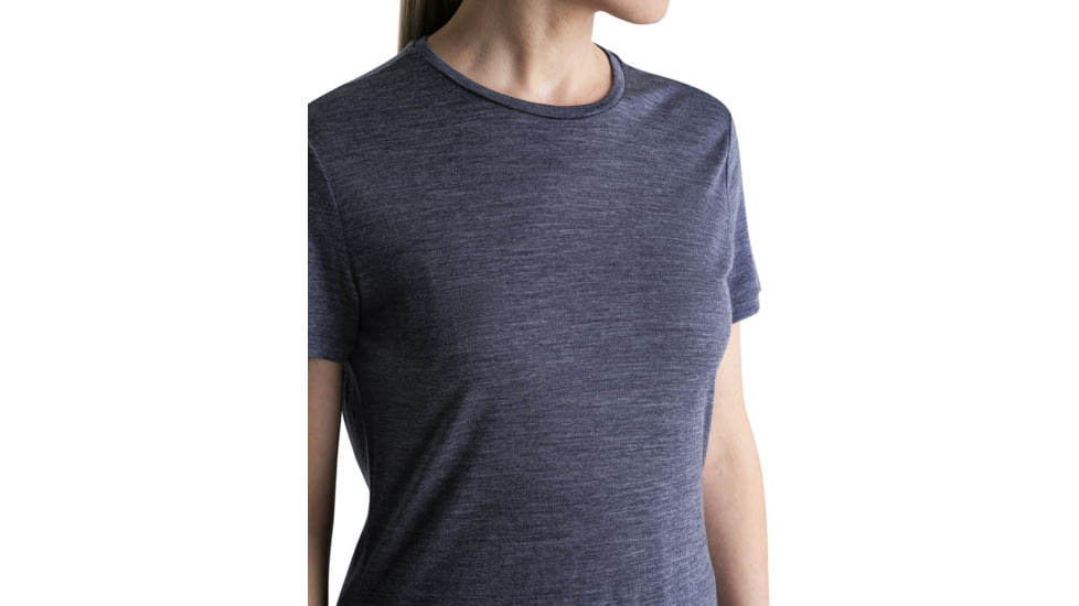 Icebreaker Merino 125 Cool-Lite Sphere III SS Tee - Womens, Midnight Navy Heather, Extra Small, IB0A56ZO440XS