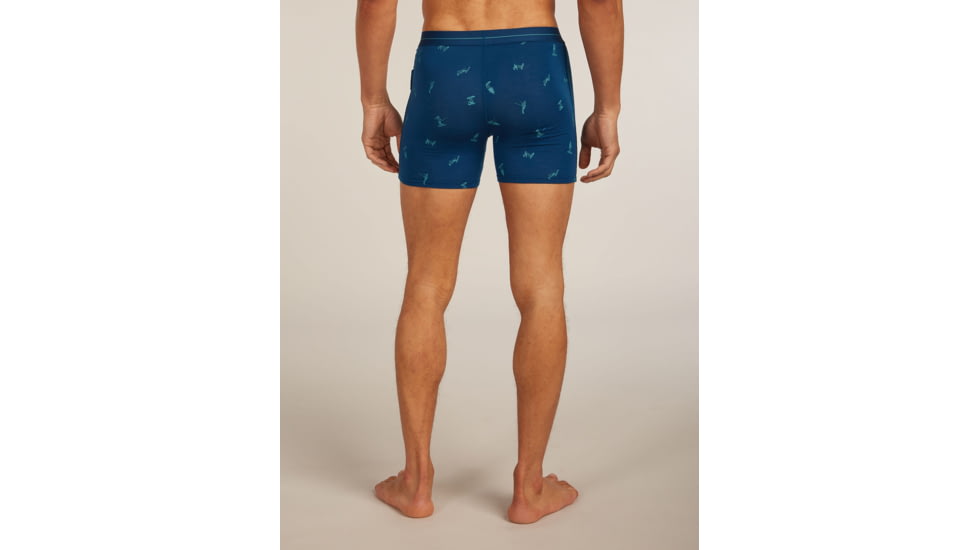 Icebreaker Merino 150 Anatomica Boxers Ski Day - Mens, Atlantis/Topaz/AOP, Small, IB0A57340H8S