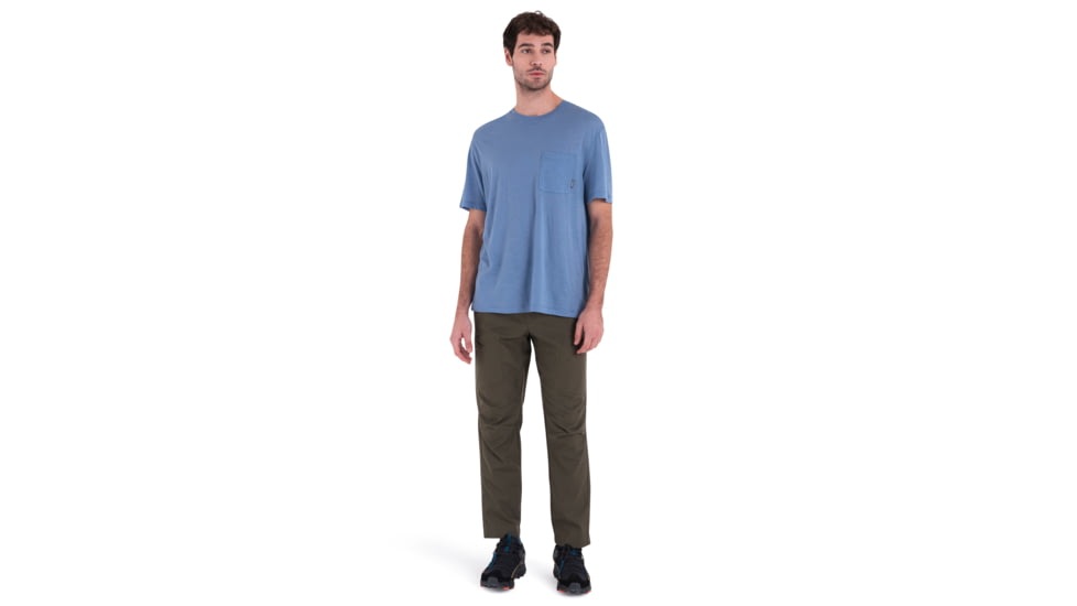 Icebreaker Merino 150 Tech Lite III LS Relaxed Pocket Tee - Mens, Kyanite, Extra Large, IB0A56WH885XL