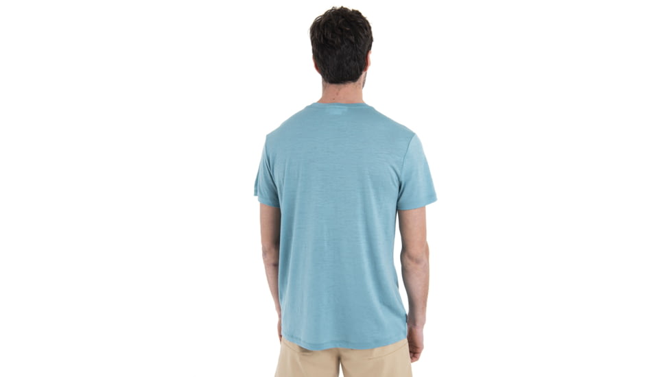 Icebreaker Merino 150 Tech Lite III SS Tee Cadence Paths - Mens, Cloud Ray, Medium, IB0A56WMA75M