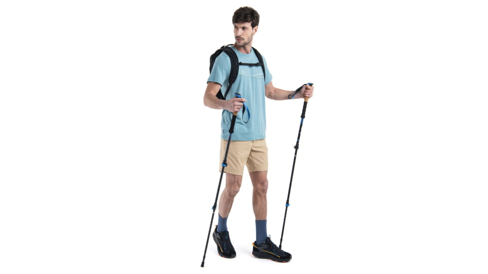 Icebreaker Merino 150 Tech Lite III SS Tee Cadence Paths - Mens, Cloud Ray, Medium, IB0A56WMA75M